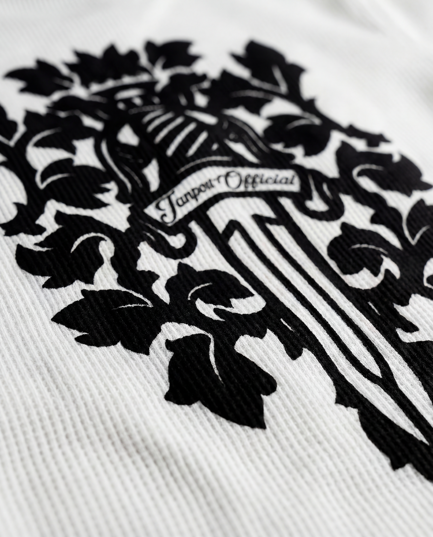 Crystal Waffle Long Sleeve white