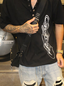 Signature Henley Tee Black