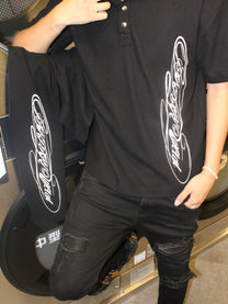 Signature Henley Tee Black