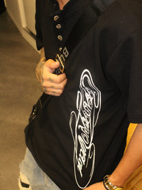 Signature Henley Tee Black