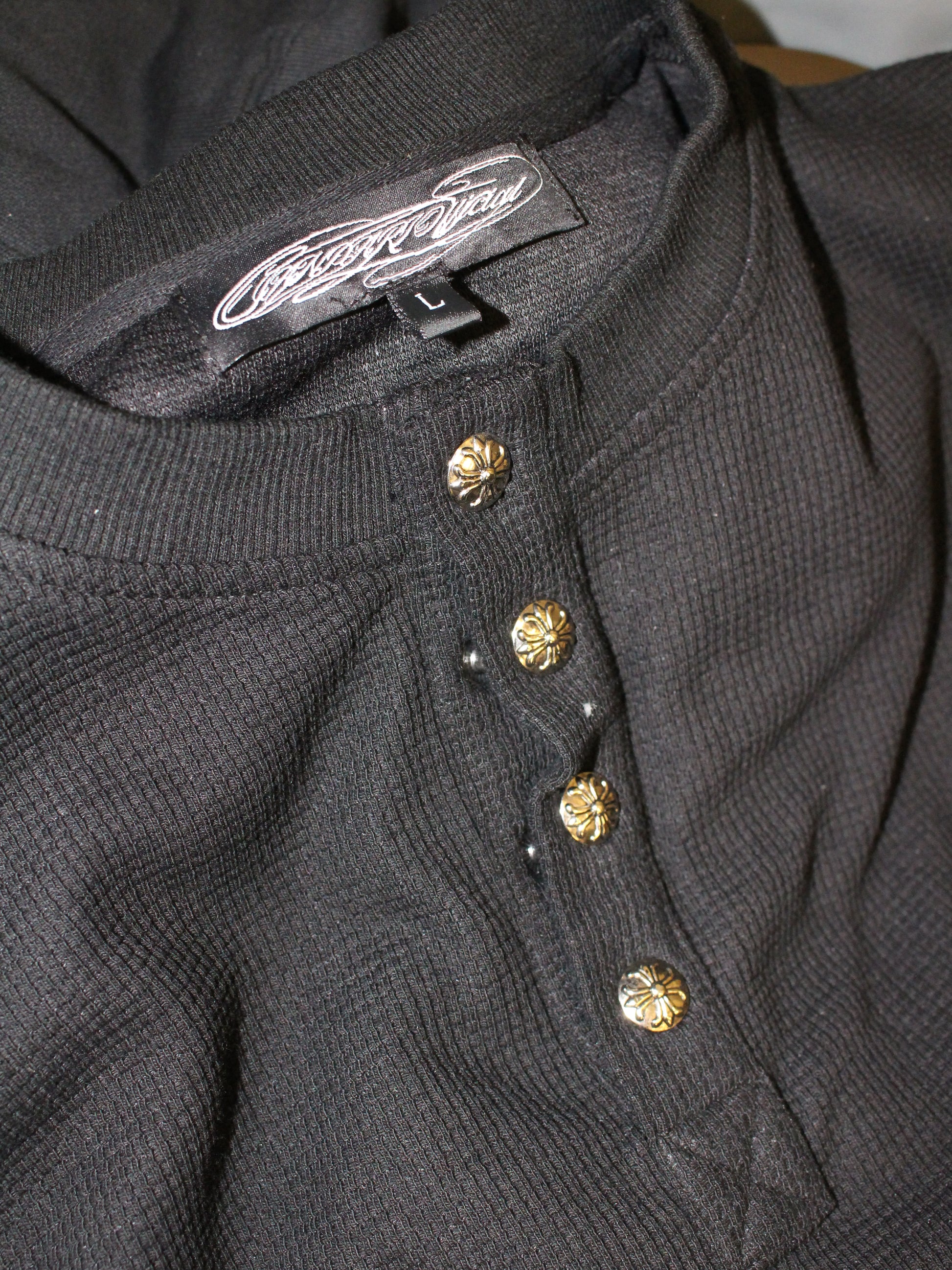 Signature Henley Long sleeve Black
