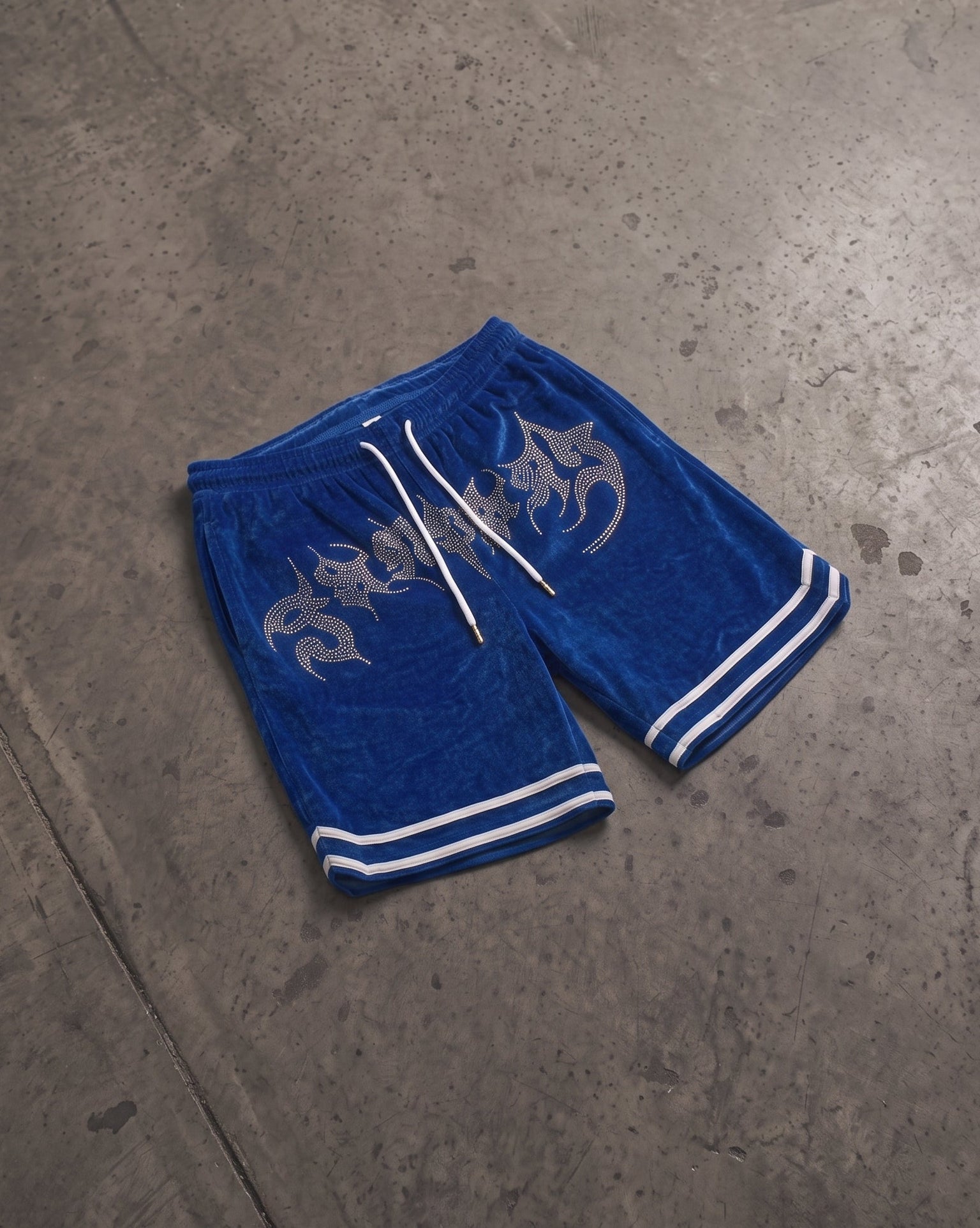 RHINESTONE VELOUR SHORTS　Vol2