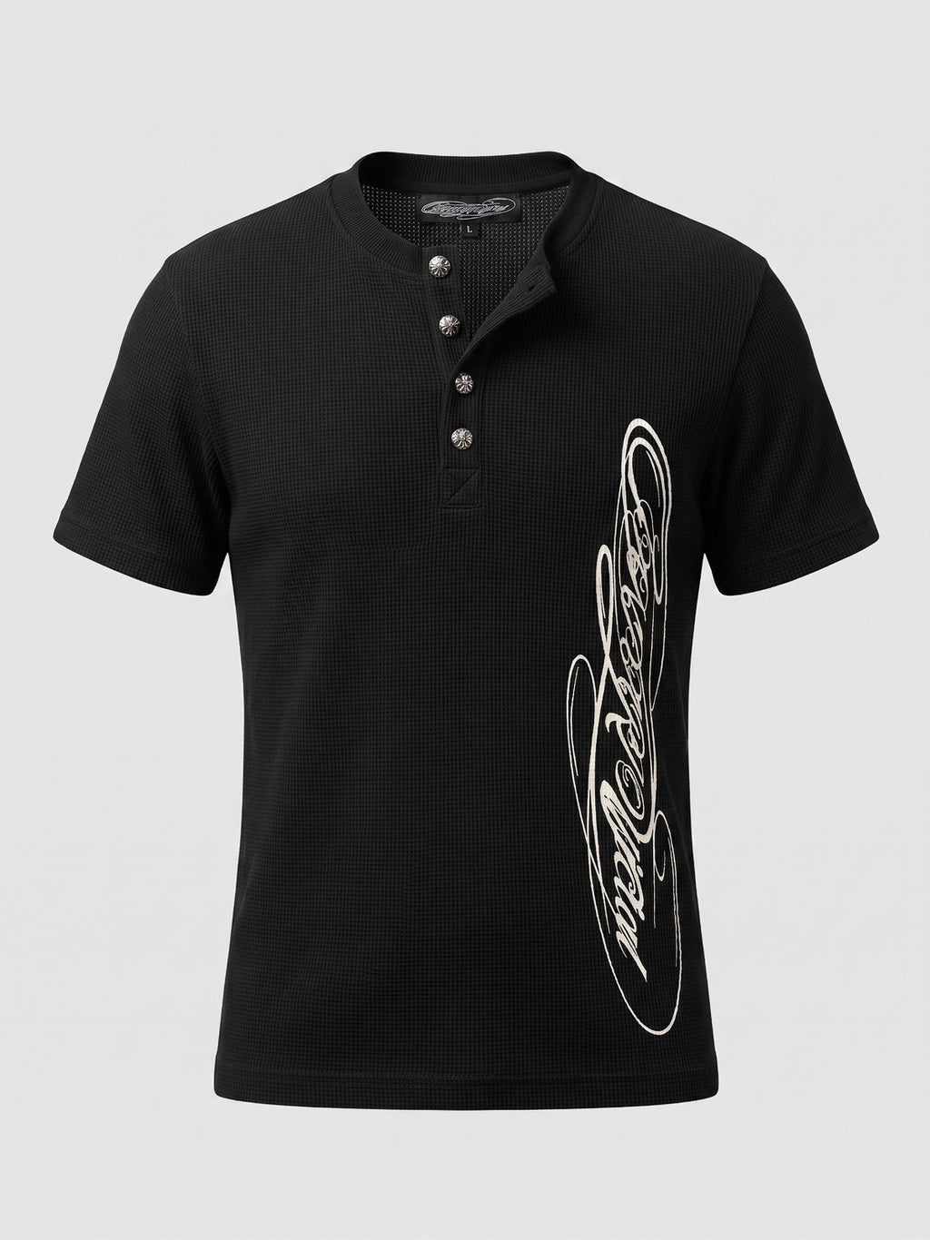 Signature Henley Tee Black