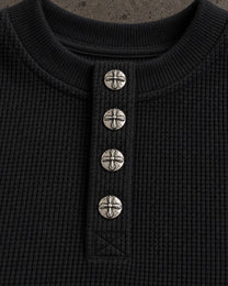 Signature Henley Long sleeve Black