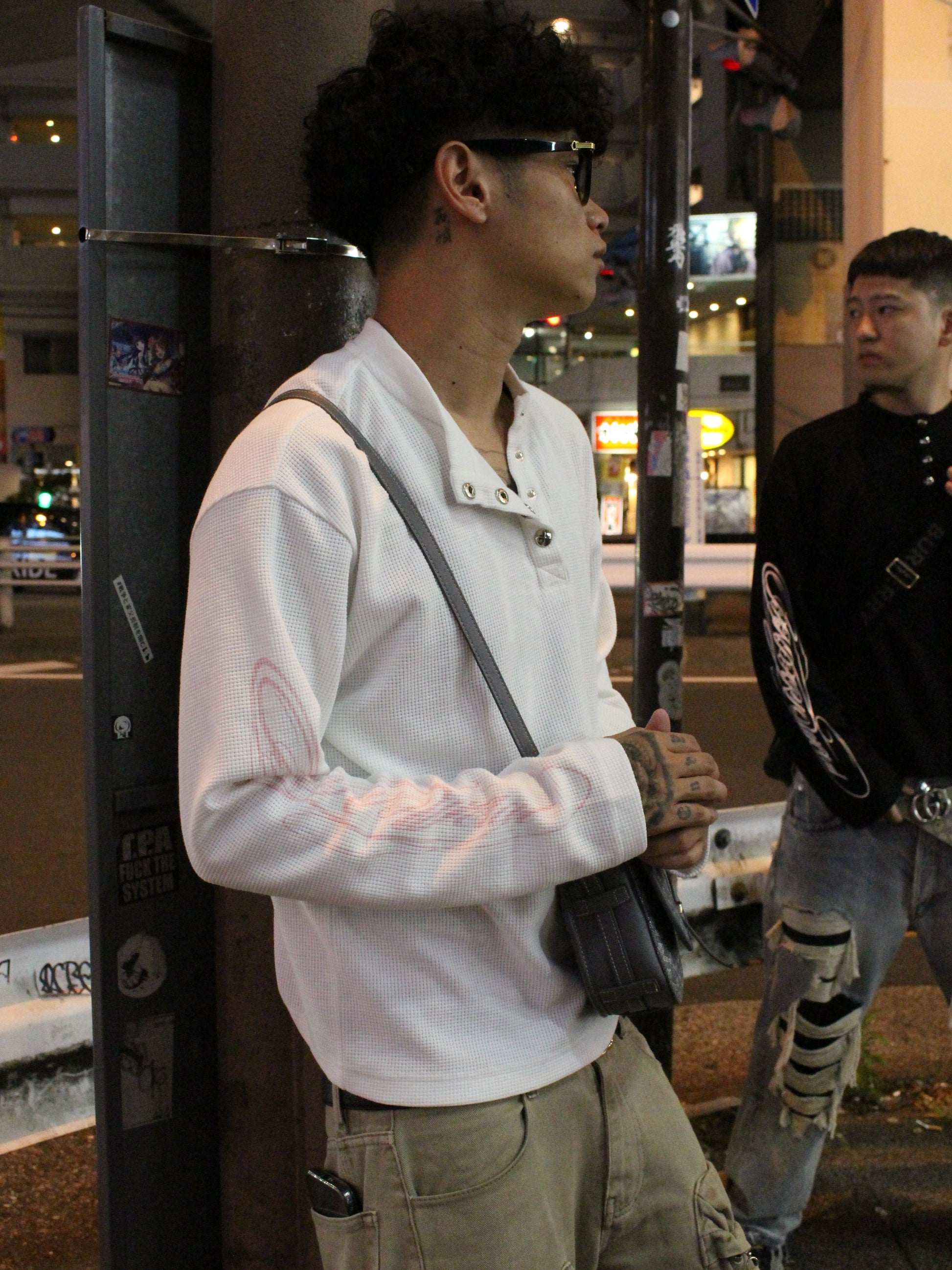 Signature Henley Long sleeve White