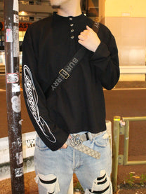 Signature Henley Long sleeve Black