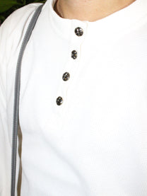 Signature Henley Long sleeve White
