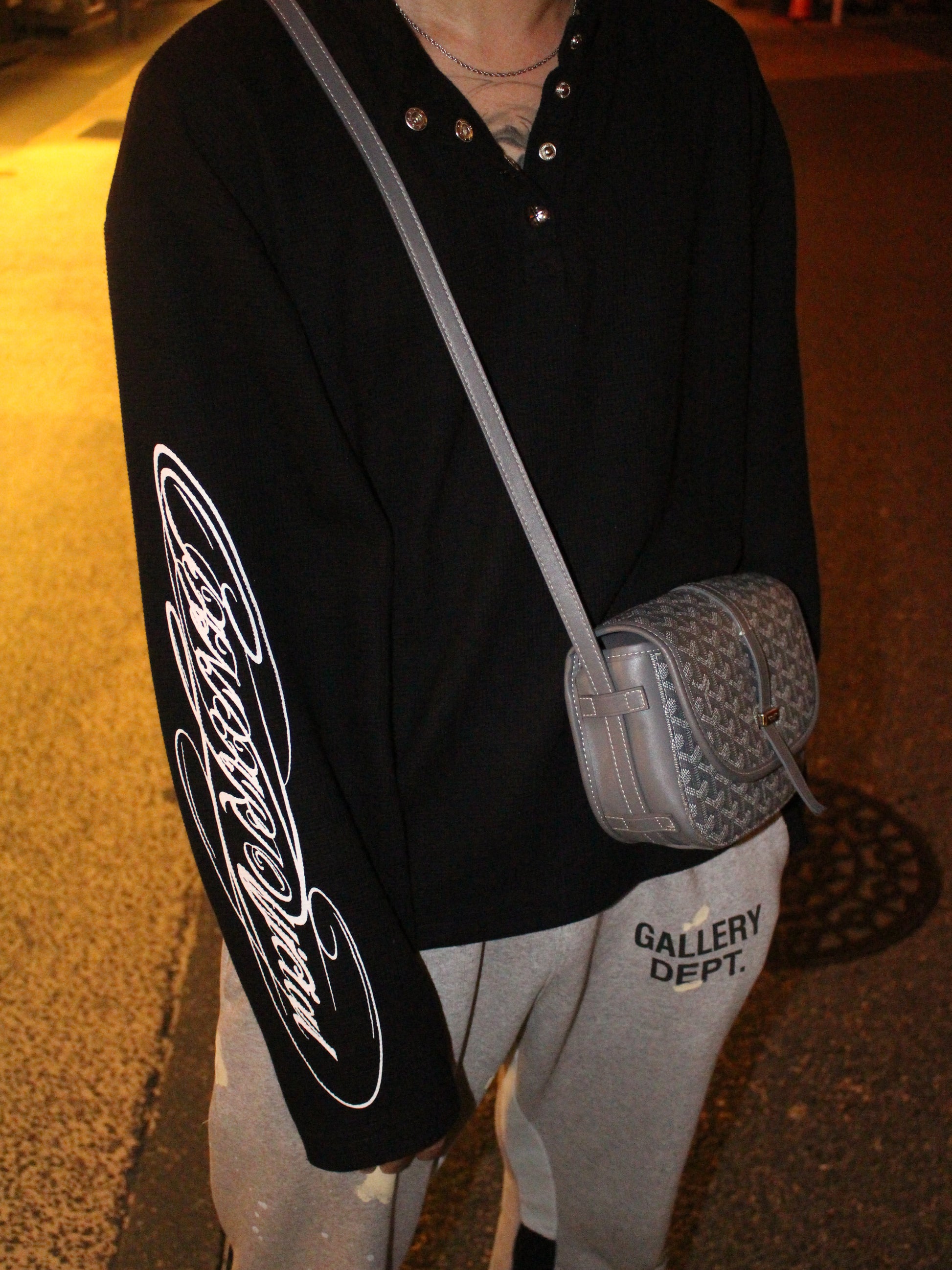 Signature Henley Long sleeve Black