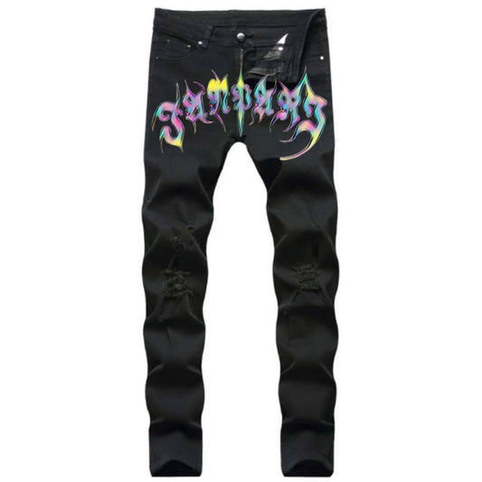 Rhinestone Skinny Pants