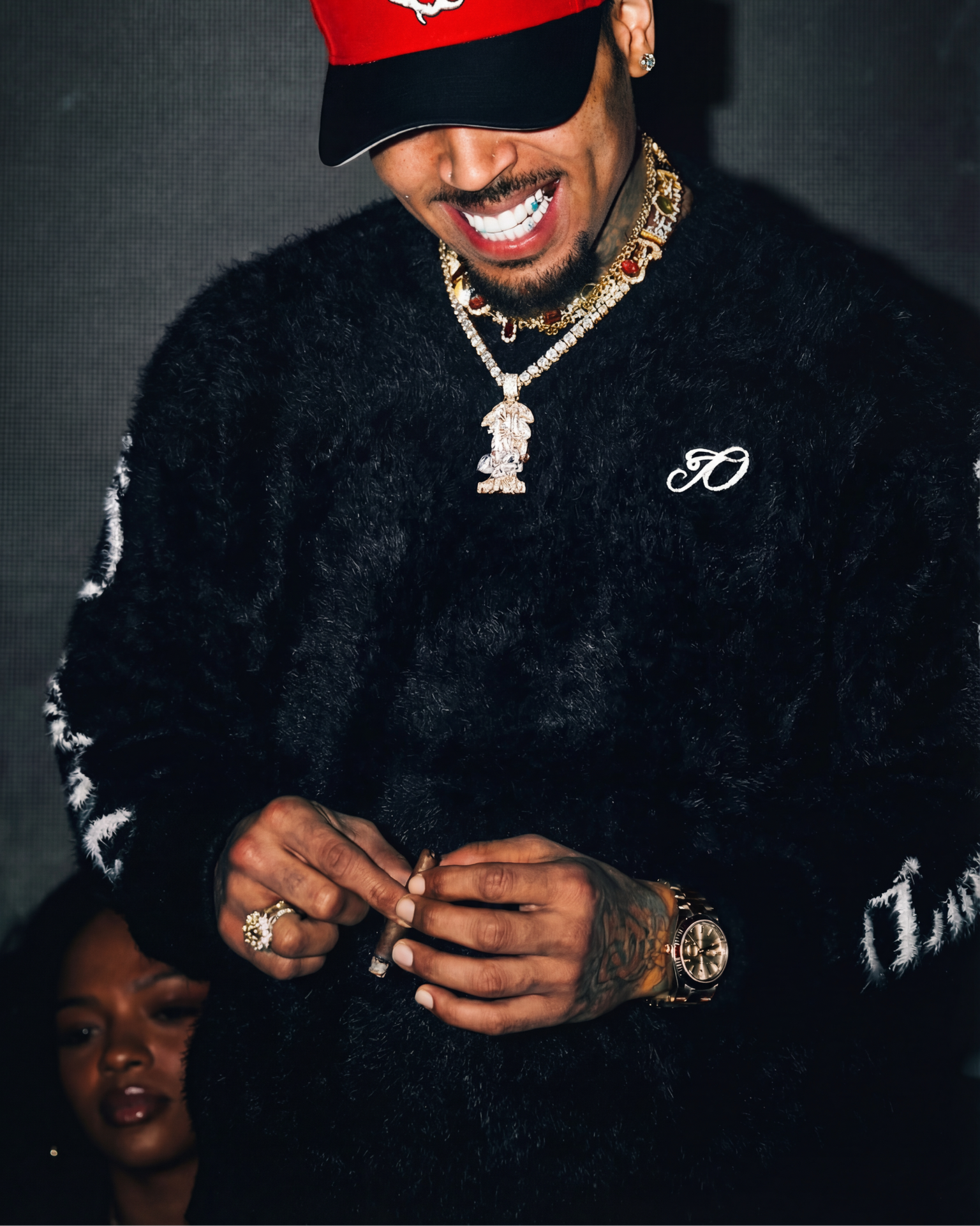 Metal LOGO Mohair Knit