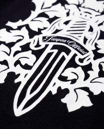 Crystal Waffle Long Sleeve Black