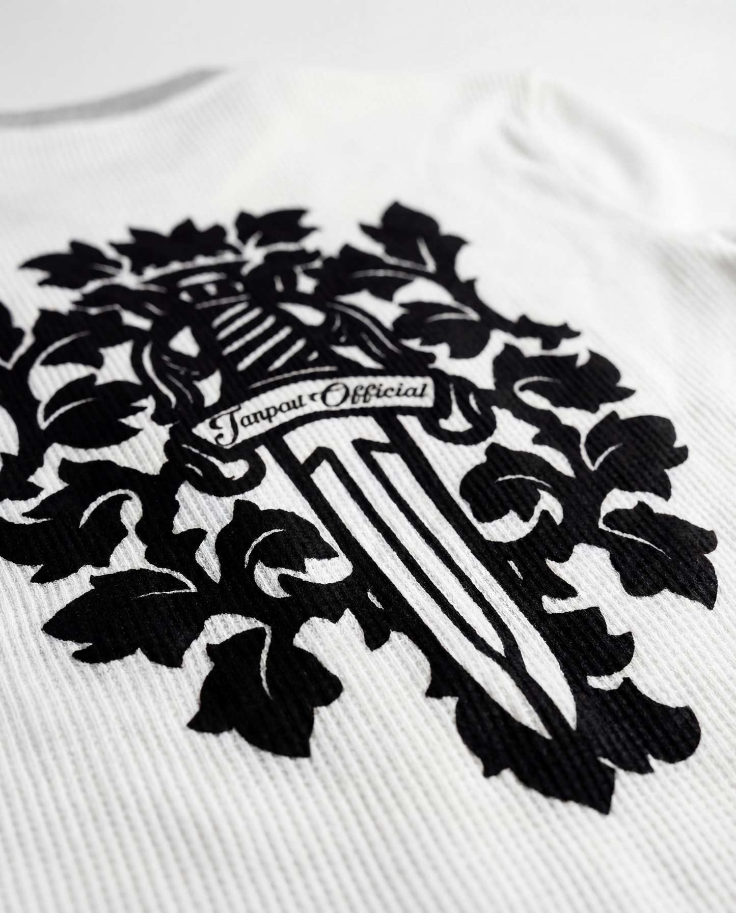 Crystal Waffle Long Sleeve white