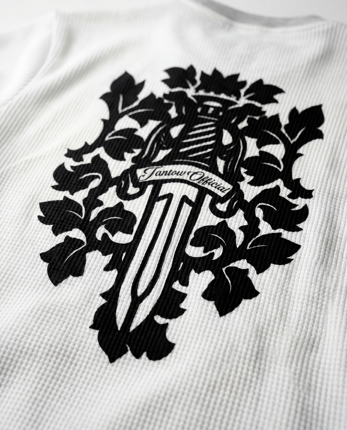 Crystal Waffle Long Sleeve white