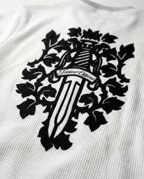 Crystal Waffle Long Sleeve white