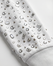 Crystal Waffle Long Sleeve white