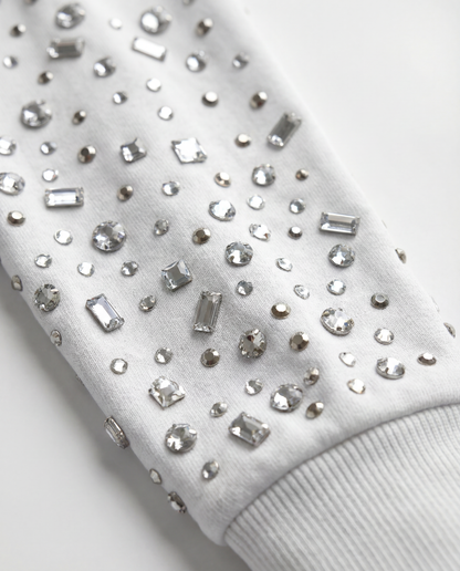 Crystal Waffle Long Sleeve white