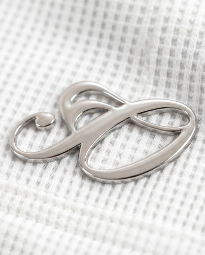 Crystal Waffle Long Sleeve white