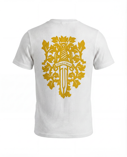 Royal Sword Waffle T-Shirt Yellow