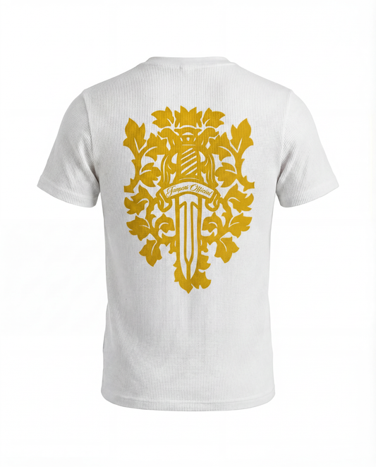 Royal Sword Waffle T-Shirt Yellow