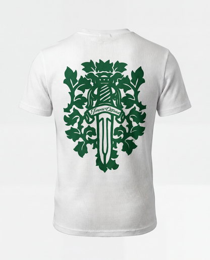 Royal Sword Waffle T-Shirt Green
