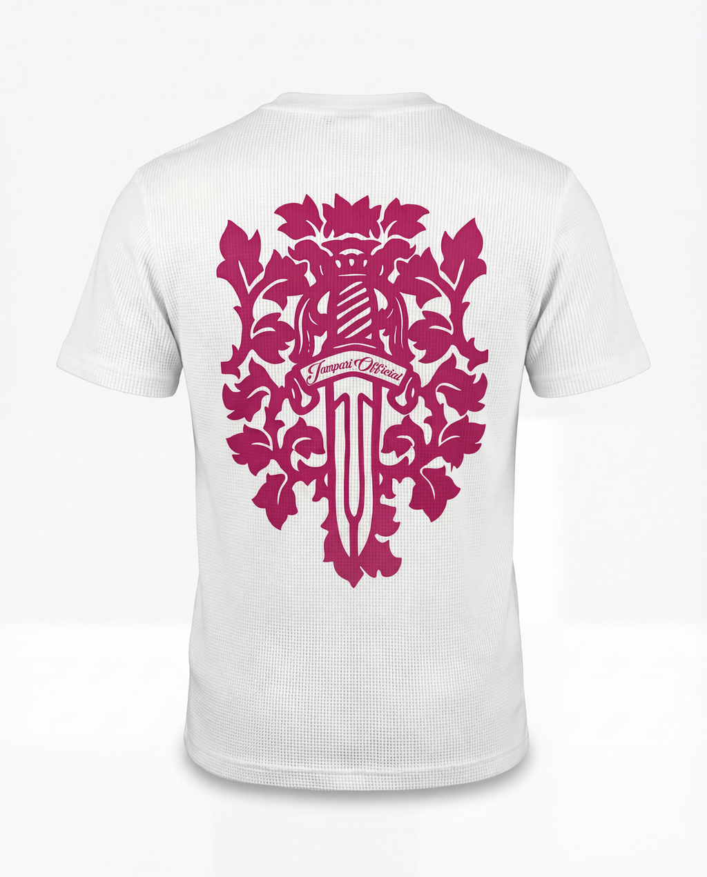 Royal Sword Waffle T-Shirt Pink