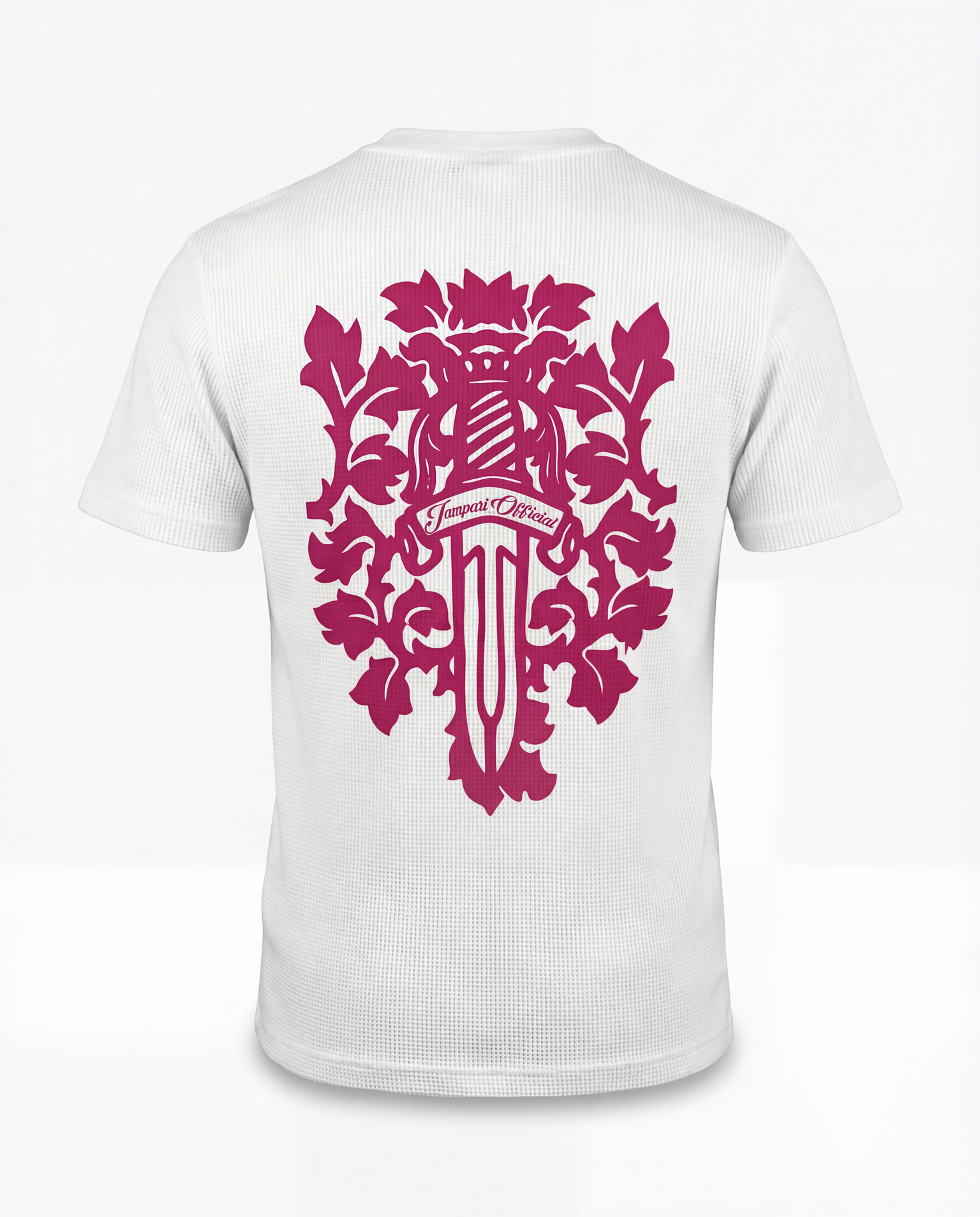 Royal Sword Waffle T-Shirt Pink