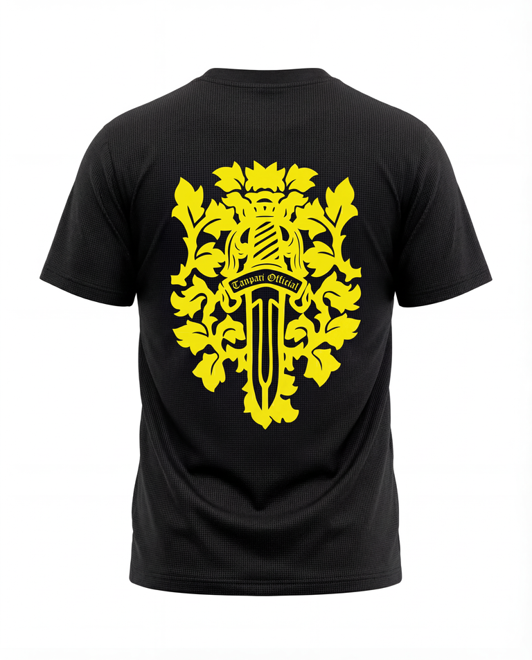 Royal Sword Waffle T-Shirt Yellow