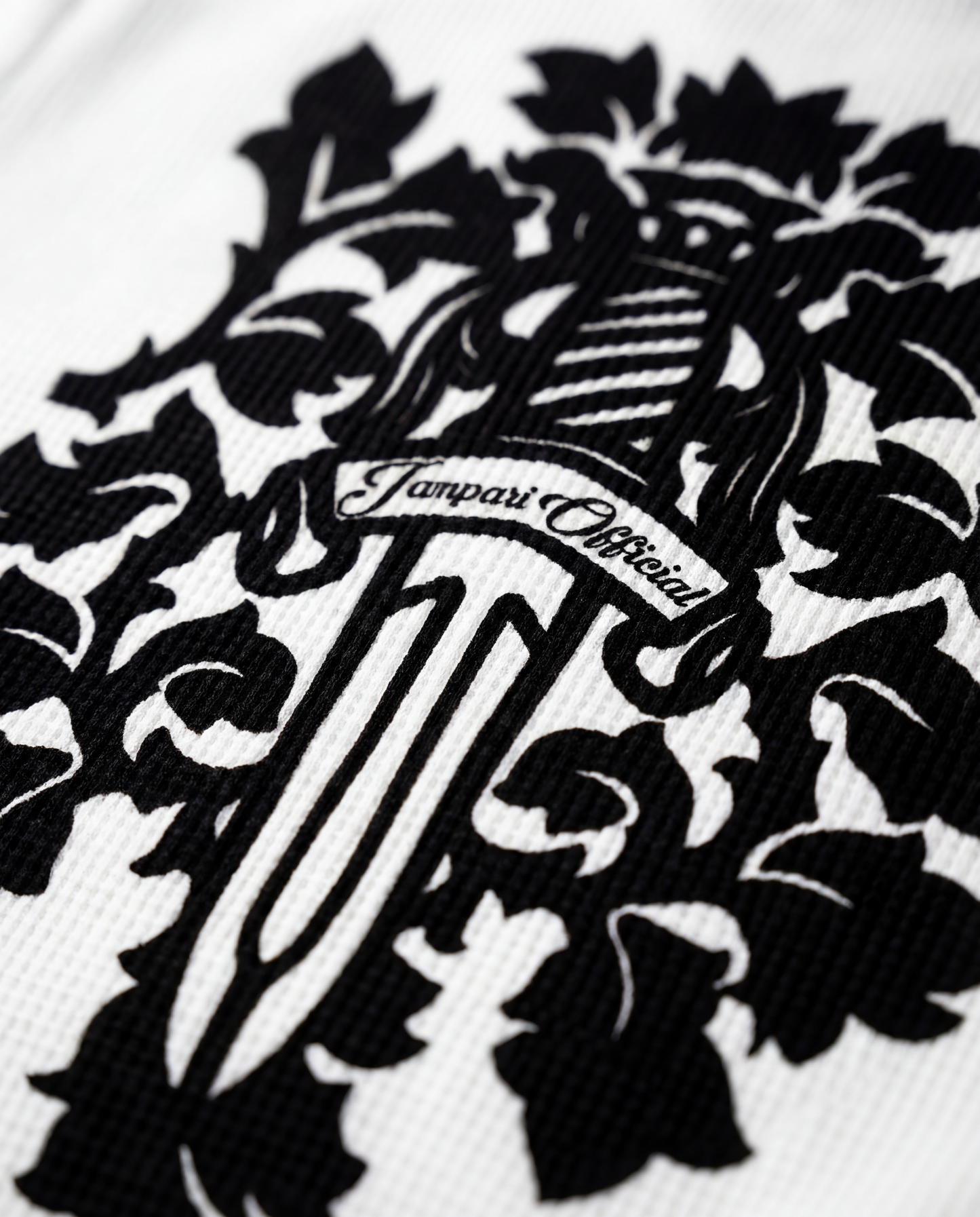 Royal Sword Waffle T-Shirt Black