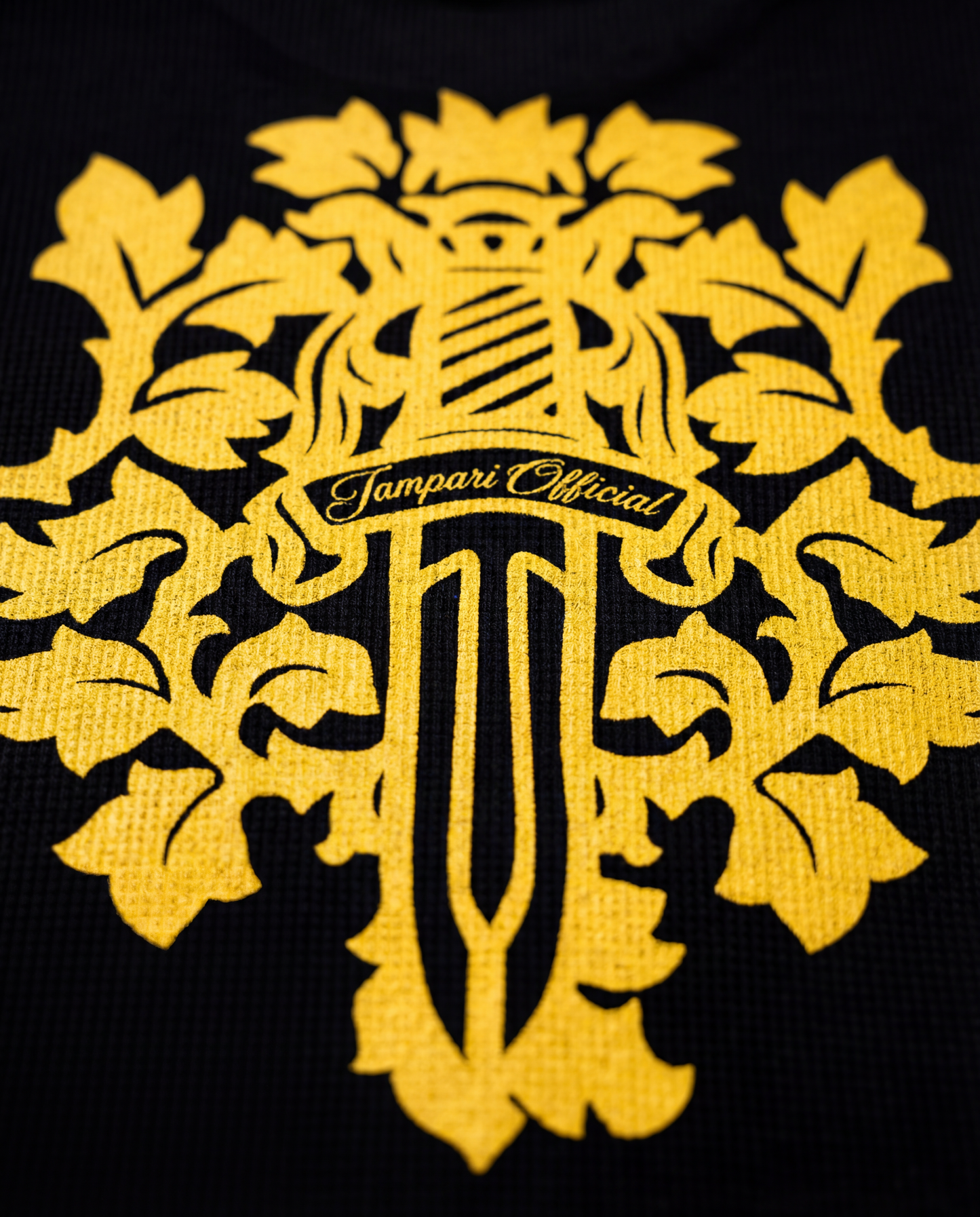Royal Sword Waffle T-Shirt Yellow