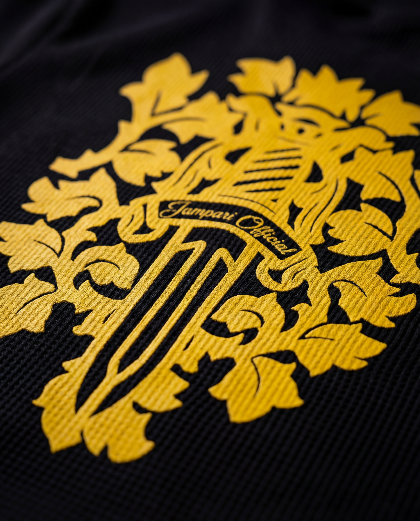 Royal Sword Waffle T-Shirt Yellow