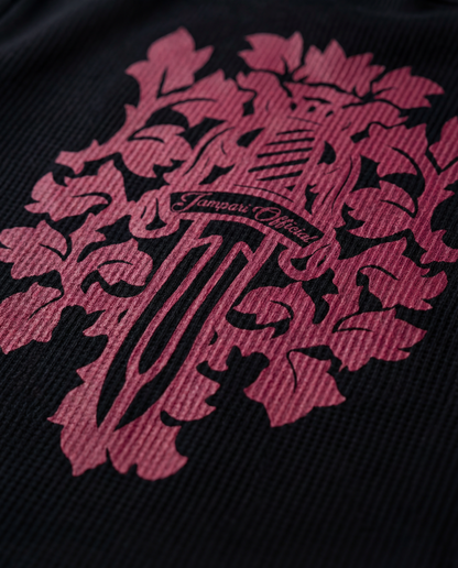 Royal Sword Waffle T-Shirt Pink