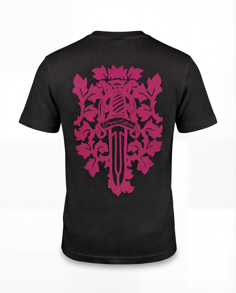 Royal Sword Waffle T-Shirt Pink