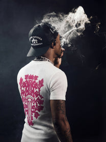 Royal Sword Waffle T-Shirt Pink