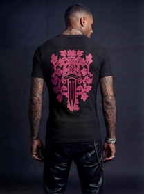 Royal Sword Waffle T-Shirt Pink